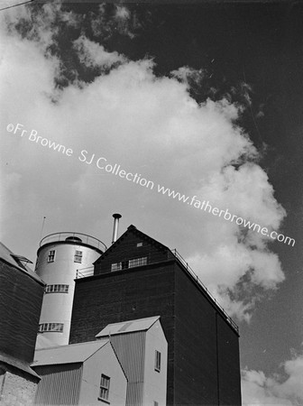 GRAIN SILO, WITH CLOUDS